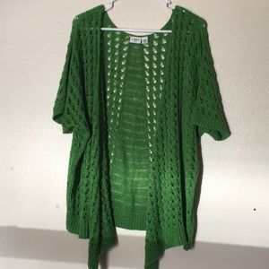 Open front drape cardigan